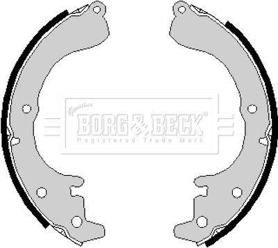 BORG & BECK stabdžių trinkelių komplektas BBS6165